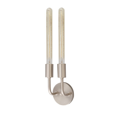 Karima - 2 lumières - 5 po - nickel satiné brossé - applique