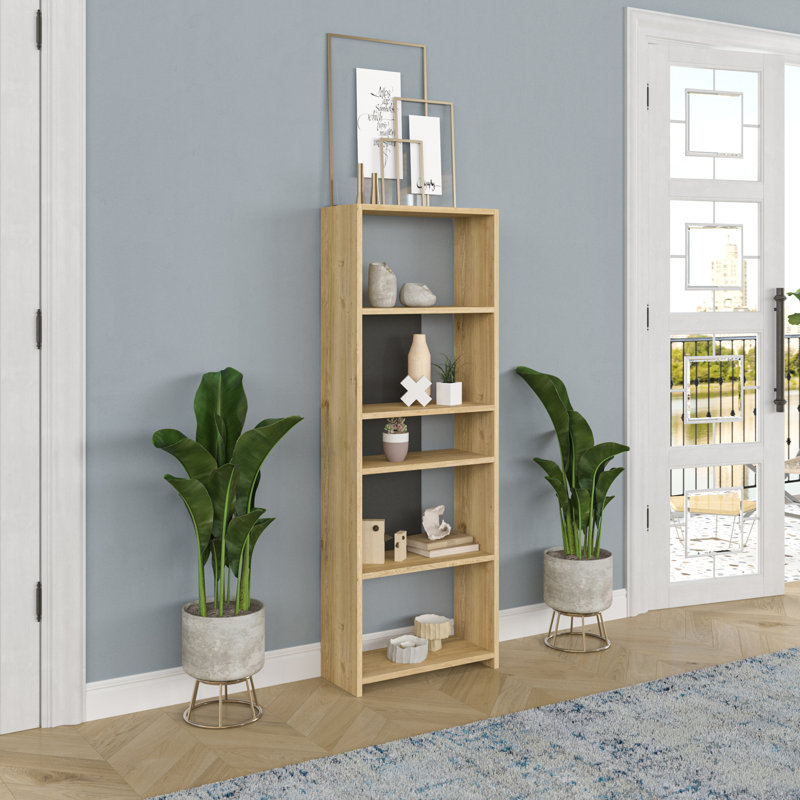 Amunra Bookcase, Oak/Anthracite