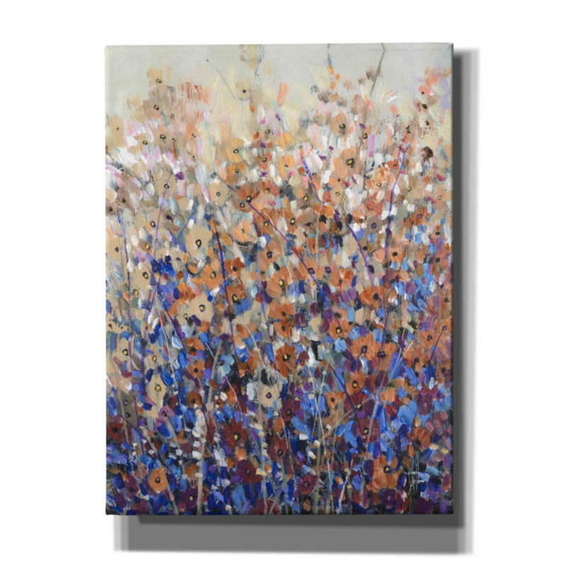 «Fall Wildflowers I» par Tim O'toole, art mural sur toile, H 54 po x l 40 po x P 1,5 po
