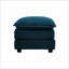 Repose-pieds repose-pieds en chenille bleu marine pour canapés 2 à 4 places | Bois massif | Polyvalent