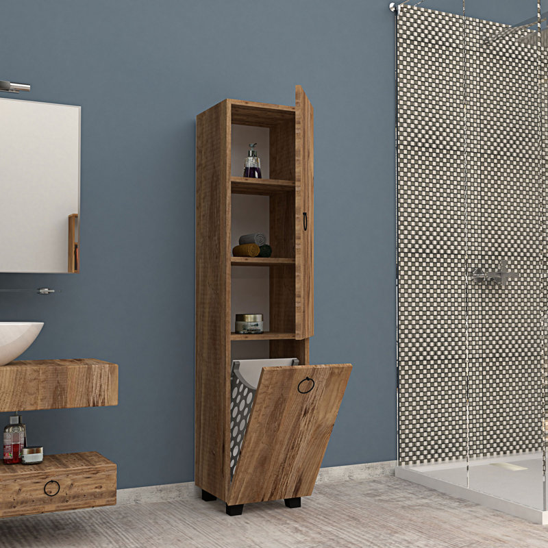Oyee Linen Cabinet, Walnut