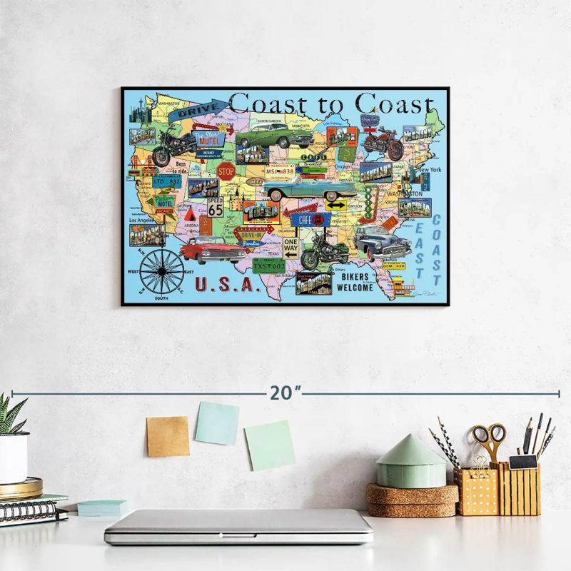 Coast To Coast V, 8" H x 12" W