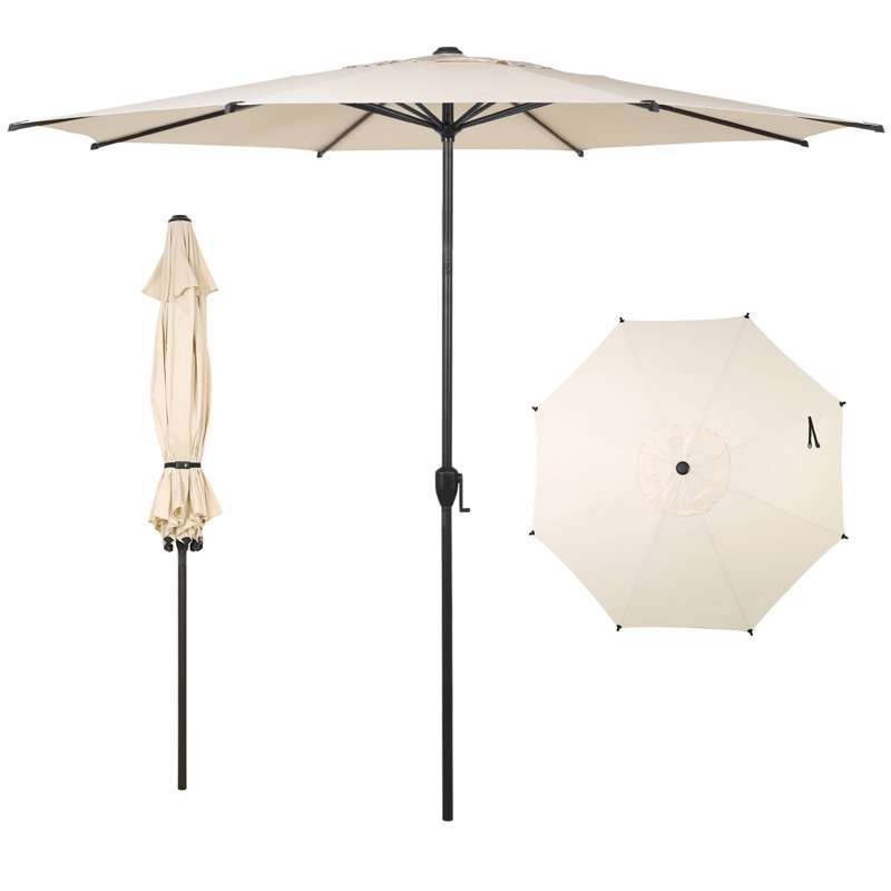 Parasol de marché 108 po Lyon, Beige, L 132 po x P 132 po