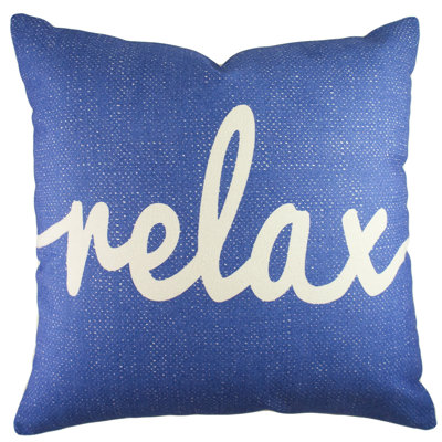Relax Cotton Throw Pillow