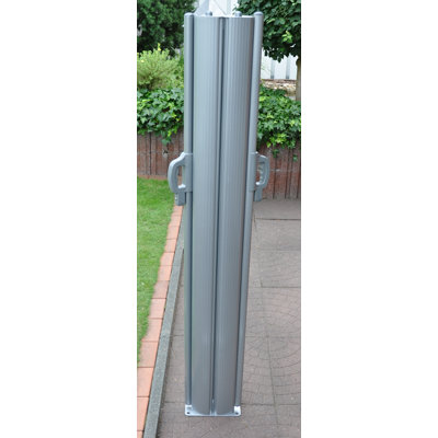 Dakota Fields 300cm W x 8cm D Polyester Cover Retractable Side Awning