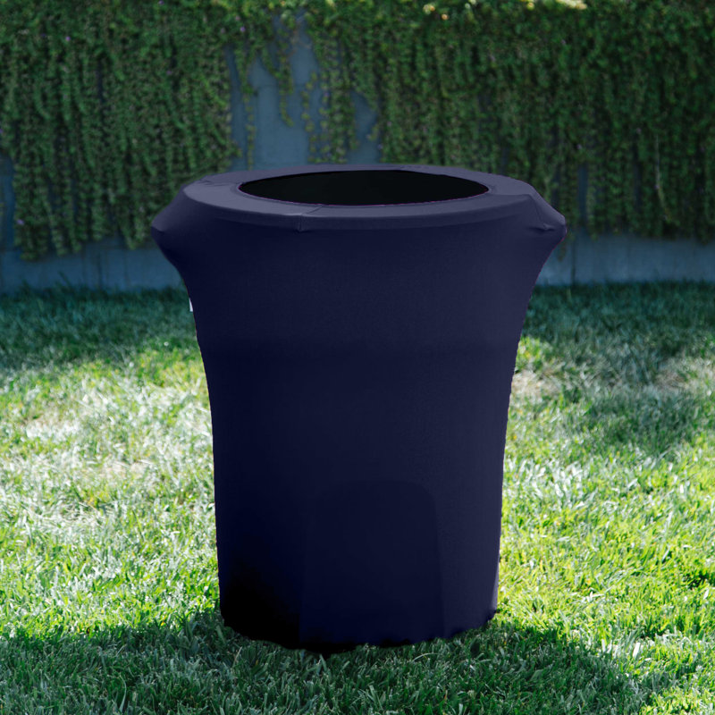 Housse pour poubelle extensible en élasthanne, Bleu marine
