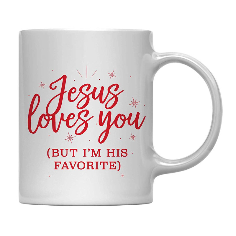 Grande tasse à café jesus aime you (mais je suis le favori) Warrington