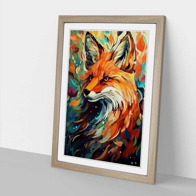 Single Picture Frame Print on Wood, Oak Framed, 34cm H x 25cm W