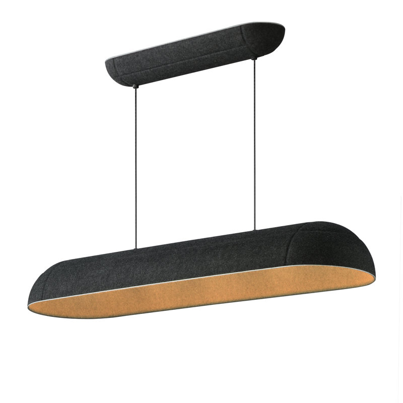 Luminaire suspendu Nava-Linear, Gris foncé
