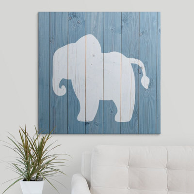 'Elephant Zoo Animal Shape' Graphic Art Print