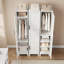 Armoire-penderie 72 po pour garde-robe de 72 po avec 2 portes et penderie