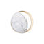 Aurora -Modern LED Wall Light – Creative Marble Sconce with Gold Ring, Eclipse Design for Bedroom, Living Room, Hallway, Aisle & Balcony