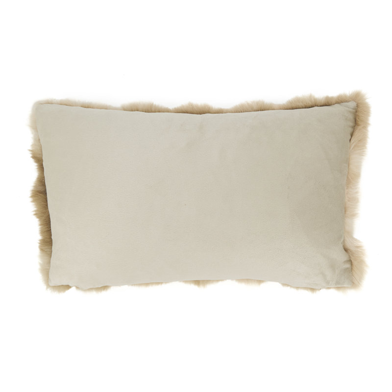 Cozy Bubble Faux Fur Pillow Cover, Ivory, No Insert, Square 20"