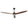 72" 3-Blade Solid Wood Ceiling Fan With LED Light And Remote Control