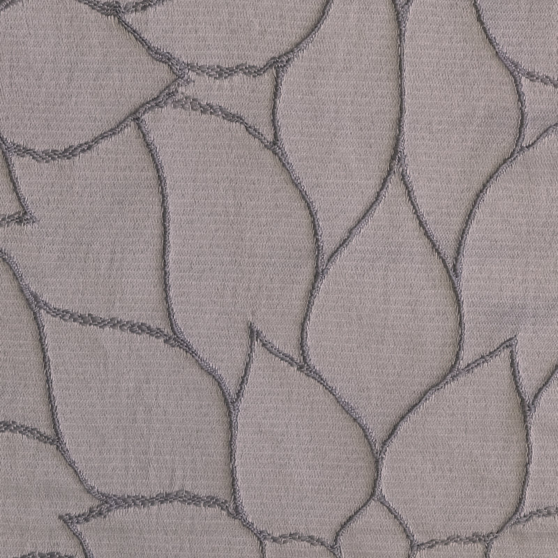 Shelter - 110" Botanical Organza Drapery & Window Curtain, Silver