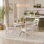 Ensemble de table de salle à manger 5 pièces avec table extensible et chaises rembourrées, pour une décoration polyvalente-132968406-132968407-132968409-132968412