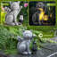 Statue de jardin solaire avec lanterne - Décoration d'extérieur imperméable pour jardin, patio, jardin