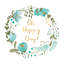 «Romantic Floral II Blue» par Wild Apple Portfolio - impression sur toile tendue-1417963004-1441441029-1441441063