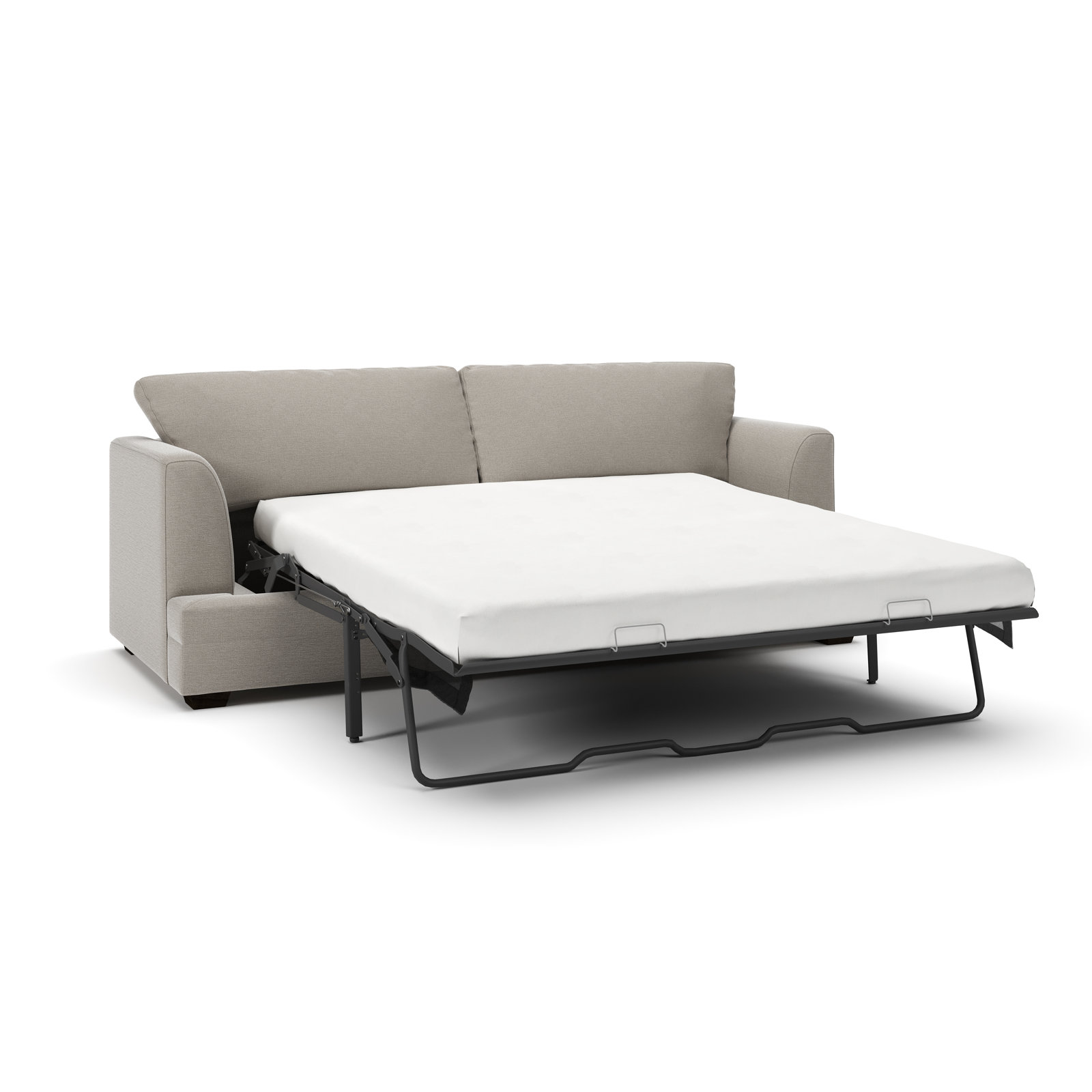 Edan 92'' Sleeper Sofa, Drusky Linen Sustain® Basketweave