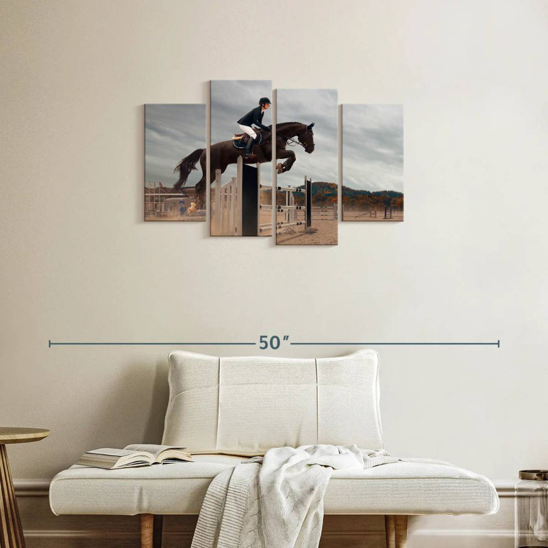 Sireci Equestrian Jumping, 22" H x 36" W