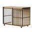 Cage pour chien avec plateau et roues-974121796