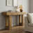 63'' Long Console Table, Farmhouse Entryway Table with Storage, Native Wood Grain Tree Scars, Wooden Rectangular Sofa Table Behind Couch for Entrance, Hallway, Living Room, Foyer (Natural Wood)-872988340