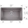 Precis SILGRANIT 32" L X 19" W Super Single Undermount Kitchen SInk