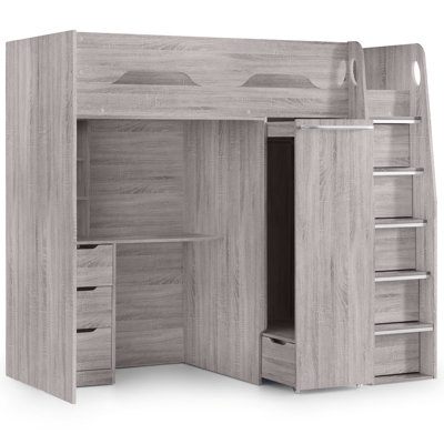 Lilianna High Sleepers with Storage Included with Desk Included