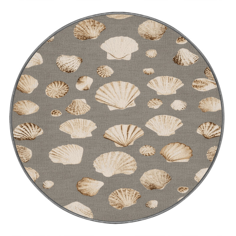  Tapis côtier lavable, Rond 6 pi