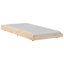 Bed Frame with Headboard Solid Pine Wood-1292557892-1292557880