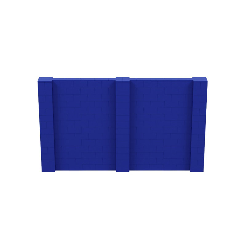 Ensemble mural de blocs géants 7 'T, H 84 po x l 144 po x P 12 po, Bleu
