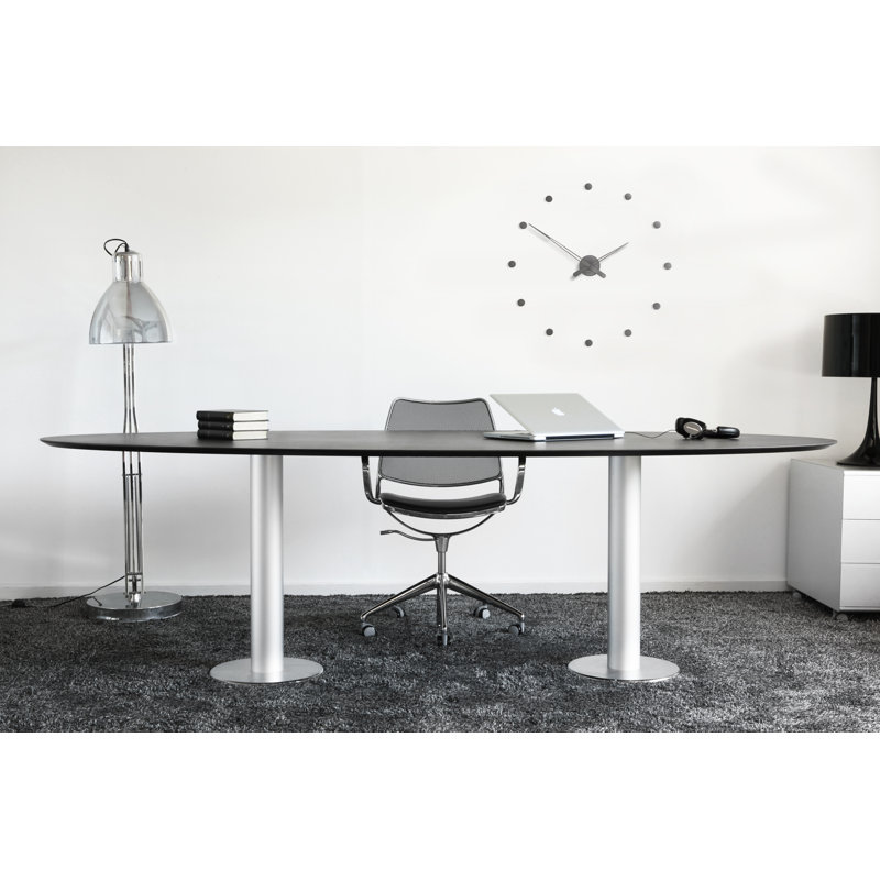 Metal Analog Wall Clock, Chromed