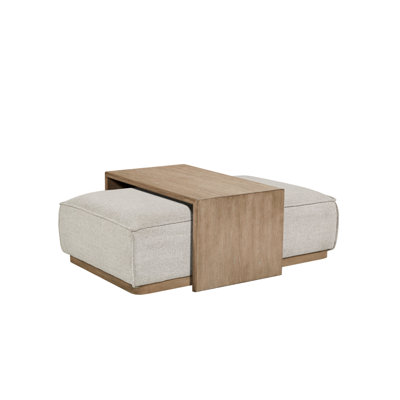 Gray With Oak Veneer Tray And Table Usefulness, Fabric, Base, 47 In Depth, 28.5 Width, 14 Height, 83 Lb Functionality,
