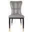 Chaise de salle à manger à dossier solide-664327004