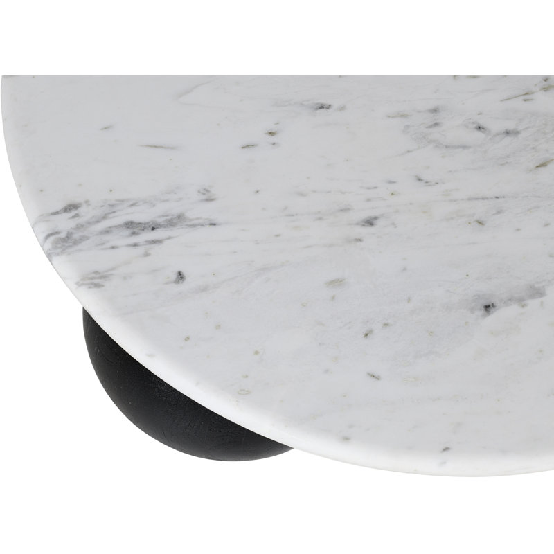 Table basse Treviso, Noir, Blanc