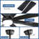 72-Inch 8-ABS Blade Large Space Modern Black Ceiling Fan Light With Lighting, Remote Control Adjustment, And Timing Function