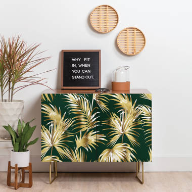 Gorilla in Jungle with Palm leaves Welcome Mat by Move-Art