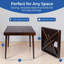 Table de puzzle pliante Stakmore, bois espresso, tissu intérieur en feutre, rangement supérieur amovible, conception peu encombrante