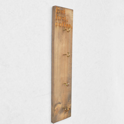 Tablette flottante en bois massif Mariela