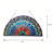 World Menagerie REGAL EUDORA Tiffany-style Feather Glass Window Panel 35"x18"