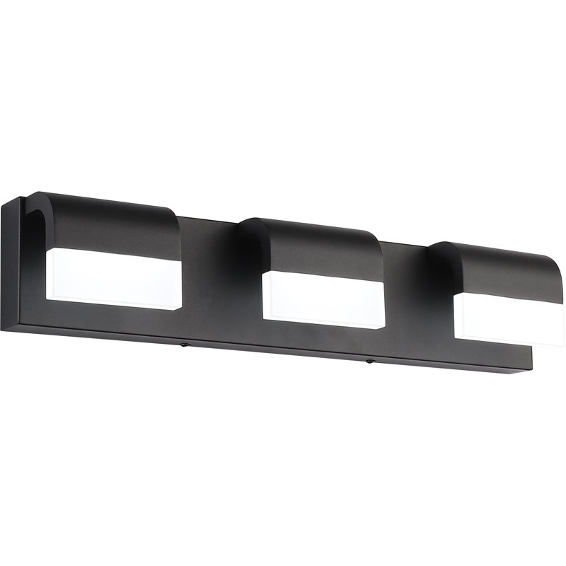 Éclairage pour meuble-lavabo , Noir mat, 3