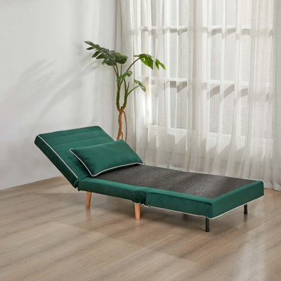 Ensemble de canapé-lit pliable moderne en velours CANON de 2 à 3 positions réglables, se convertit en lits simples en 10 secondes, comprend des coussins et des meubles de salon peu encombrants