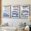 ABSTRACT Series cmxxv - impression encadrée de qualité supérieure sur mesure mat - 3 pièces-738731750-738731751