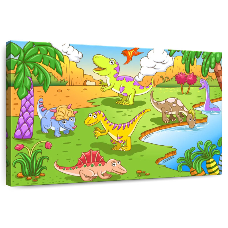 Ashelle, île des dinosaures, H 26 po x l 39 po