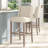 Upholstered 63cm Counter Bar Stools Dining Chairs Set of 2-161199632