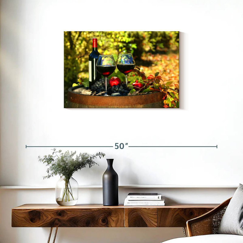 Yarlin Robust Red Wine, 20" H x 30" W