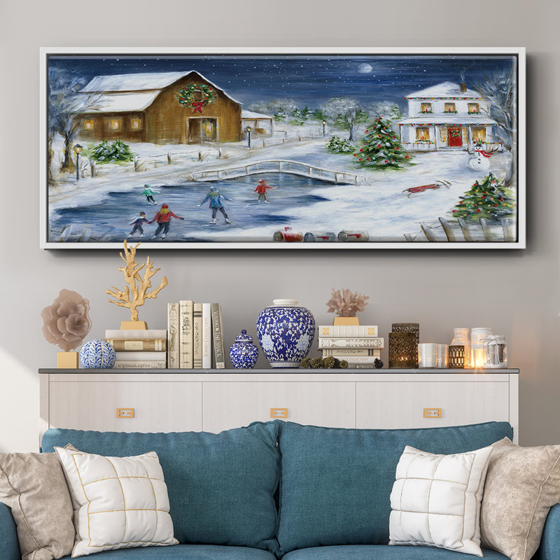 Winter Wonderland - toile encadrée, H 8 po x l 20 po