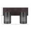 Barre d'éclairage de salle de bain 2 lumières Quattrucci Apollo avec verre de 4 po-32415935-32415933