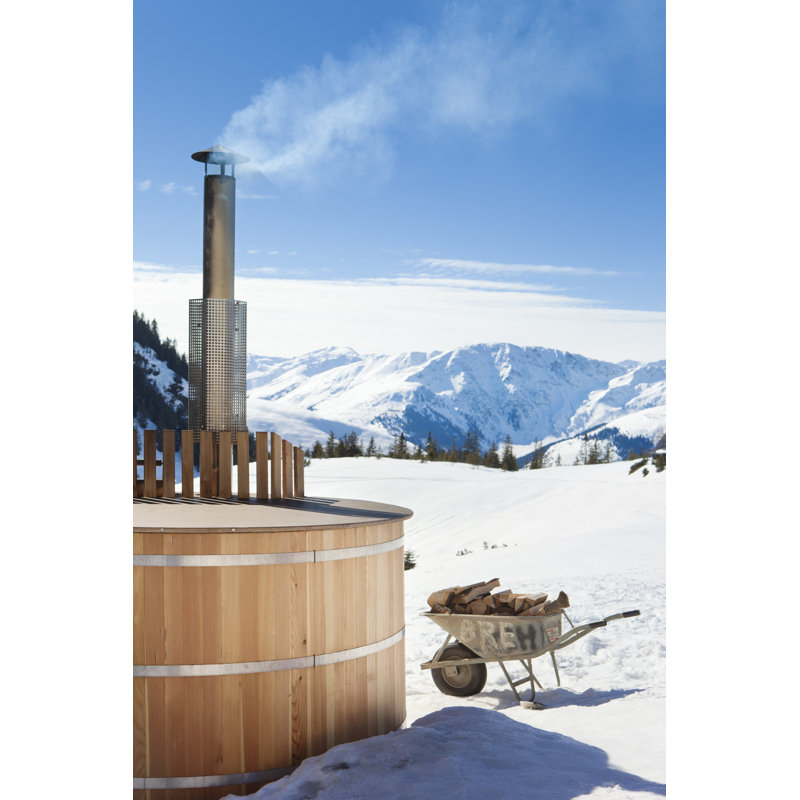 Hot Tub In Austria by Sjoeman - No Frame Print on Canvas, 122cm H x 81cm W