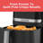Black+decker Purifry 8qt Air Fryer, Crispy Deep Fried Taste Without The Fat, Plus Bake, Dehydrate, And Keep Food Warm, Digital Touchscreen And Auto Shut-off